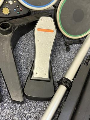 LOT 230: DJ Hero Turntables, XBOX Rockband Drum Kit & Variety of Video Games