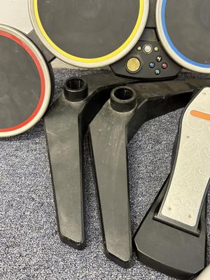 LOT 230: DJ Hero Turntables, XBOX Rockband Drum Kit & Variety of Video Games