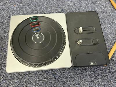 LOT 230: DJ Hero Turntables, XBOX Rockband Drum Kit & Variety of Video Games