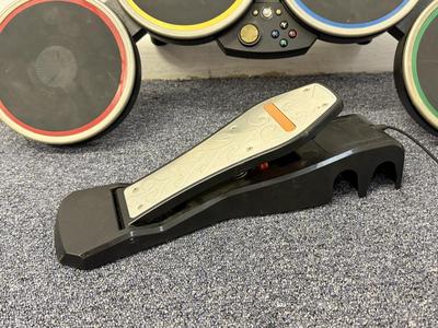 LOT 230: DJ Hero Turntables, XBOX Rockband Drum Kit & Variety of Video Games