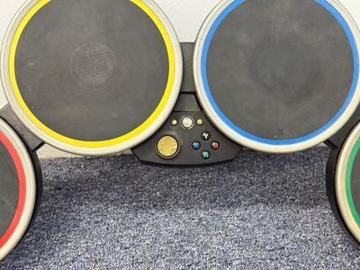 LOT 230: DJ Hero Turntables, XBOX Rockband Drum Kit & Variety of Video Games