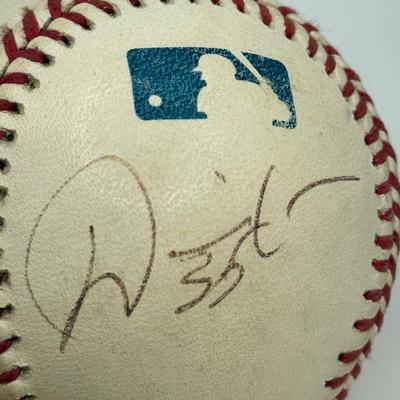 LOT 234: Rawlings Baseball signed by Daniel Cabrera, Bruce Chen, Jorge Julio & Eddie Rodriguez