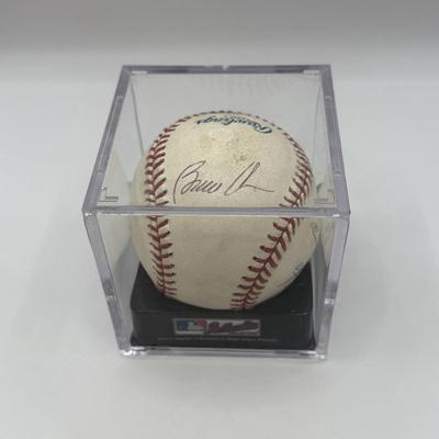 LOT 234: Rawlings Baseball signed by Daniel Cabrera, Bruce Chen, Jorge Julio & Eddie Rodriguez