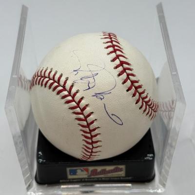 LOT 235: Rawlings Baseball Signed by Rafael Palmeiro