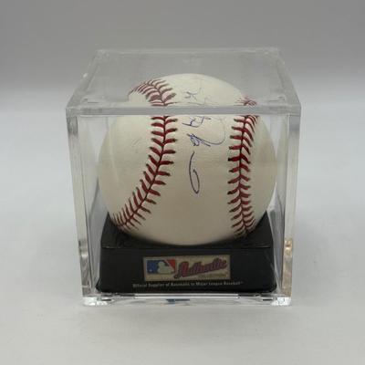 LOT 235: Rawlings Baseball Signed by Rafael Palmeiro