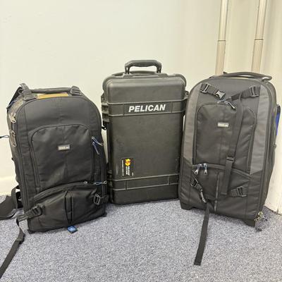 LOT 236: Pelican Hard Shell Case & Streetwalker Backpacks