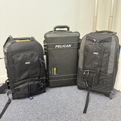 LOT 236: Pelican Hard Shell Case & Streetwalker Backpacks