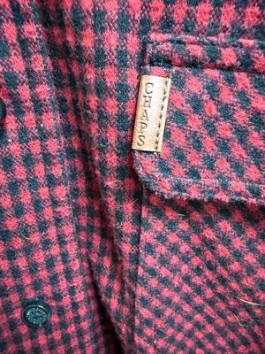 Untucked CHAPS Lakeland Flannel-Knit size MEDIUM Button Down Long Sleeve Shirt