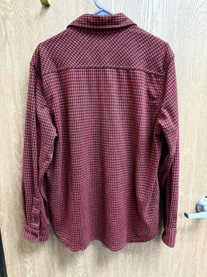 Untucked CHAPS Lakeland Flannel-Knit size MEDIUM Button Down Long Sleeve Shirt