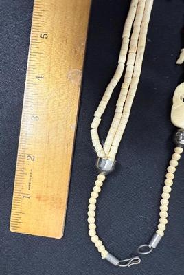 Vintage Resin Necklace triple strand