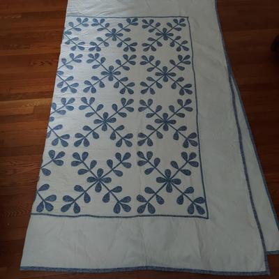 Two Handmade Patchwork Quilt from the 80s (B2-DZ)