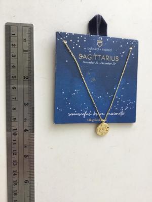 14k gold dipped zodiac sign necklace