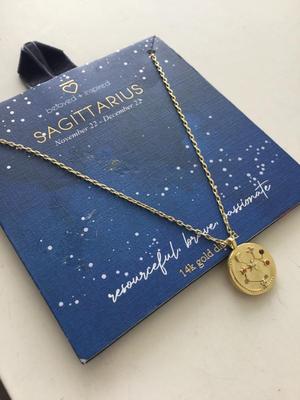 14k gold dipped zodiac sign necklace