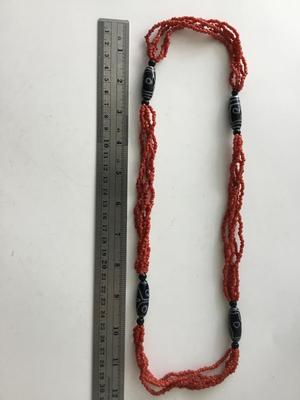 Red fashion beaded unique necklace