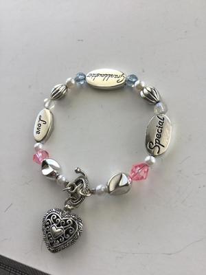 Vintage granddaughter special loved charms bracelet