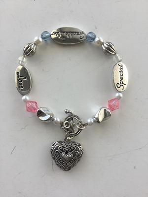Vintage granddaughter special loved charms bracelet