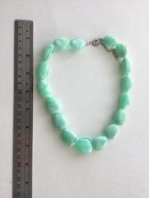 Beautiful mint colored statement necklace