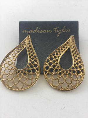 Madison Tyler gold tone hoop earrings