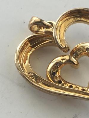 CU marked heart fashion necklace pendant