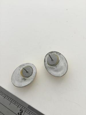 Gold tone purple costume fashion earrings