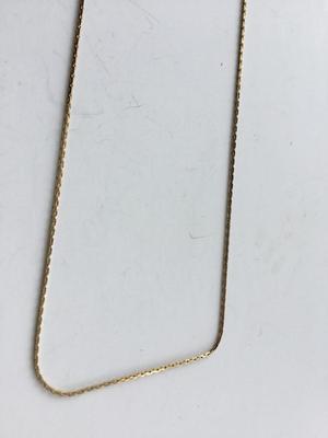 Avon marked gold tone chain type necklace