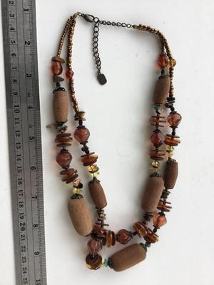 You and I marked two layer beaded unique necklaces