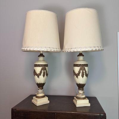 Pair of Lamps with Shades
