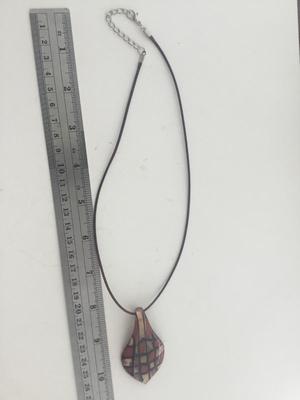 Beautiful unmarked glass necklace pendant
