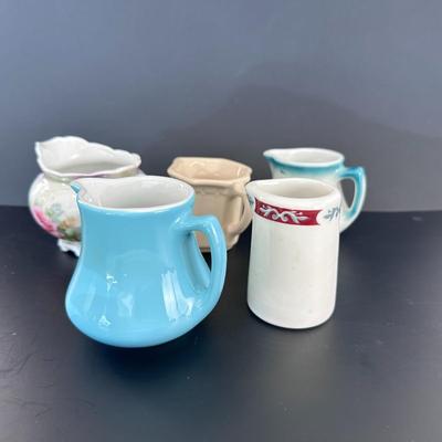Lot of 5 Syrup Pitchers