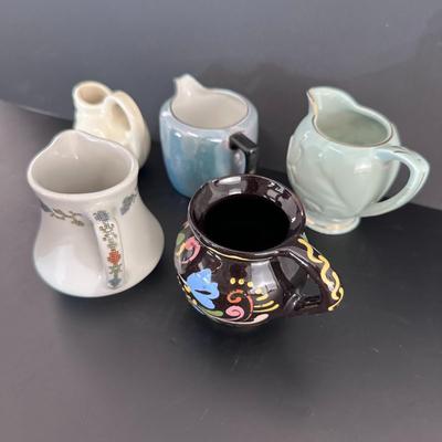 Lot of 5 Syrup Pitchers