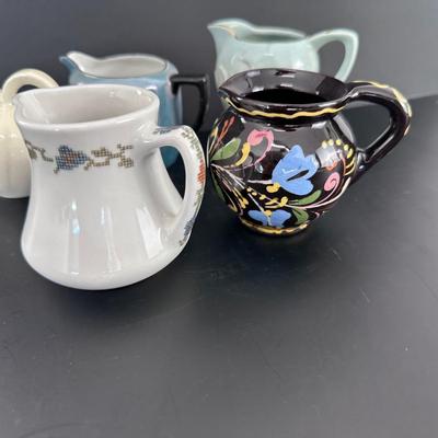 Lot of 5 Syrup Pitchers