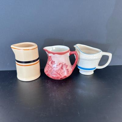 Lot of 5 Syrup Pitchers