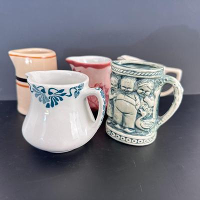 Lot of 5 Syrup Pitchers