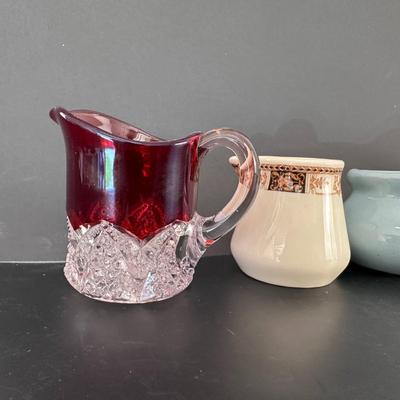 Lot of 5 Syrup Pitchers