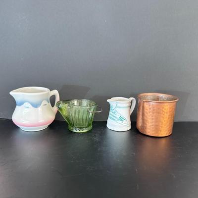 Lot of 4 Syrup Pitchers