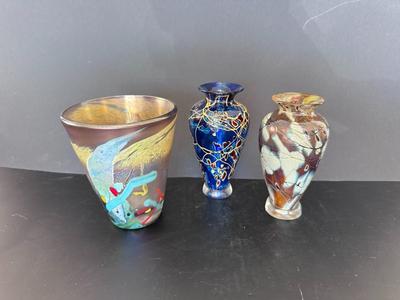 Art Glass Vases (3)