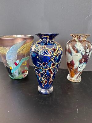 Art Glass Vases (3)