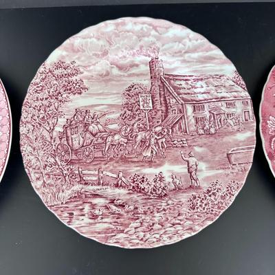 Red Design Plates, Made in England