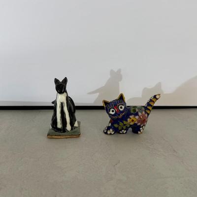 Cat-themed Art, lot of 3
