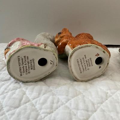 UBA1285 Lot of Four Beatrix Potter Squirrel Figurines
