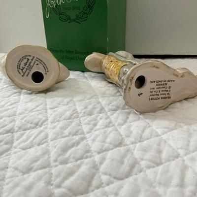 UBA1286 Lot of Four Beatrix Potter Turtle and Frog Figurines