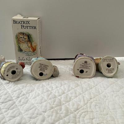 UBA1287 Lot of Four Beatrix Potter Beswick Pig Figurines