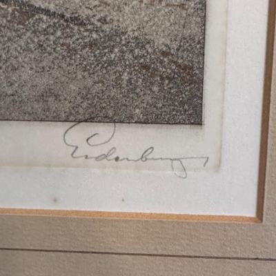 Framed Art - Etching of Univ. of Vienna