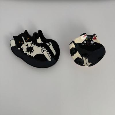 Cat-themed picture frames and decor