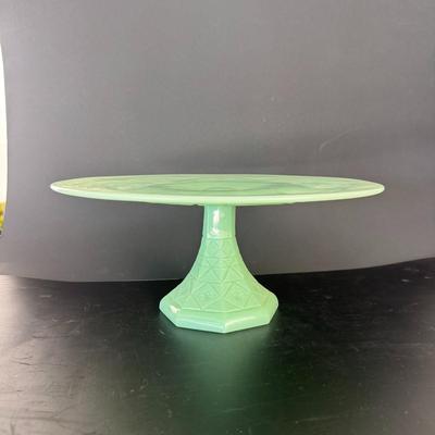 Fire King Milk Glass Pitcher and Vase, Cake Stand, Glass Vase