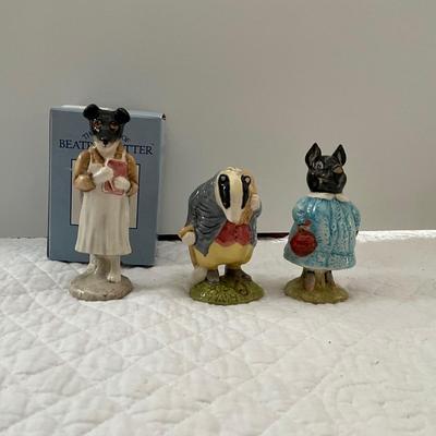 UBA1290 Lot of Three Beatrix Potter Figurines