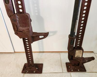 Lot #206 Lot of 2 Antique Car Bumper Jacks