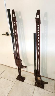 Lot #206 Lot of 2 Antique Car Bumper Jacks