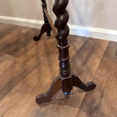 Antique Barley Twist Quilt Rack