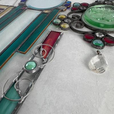 Lot of 4 - miscellaneous stained glass